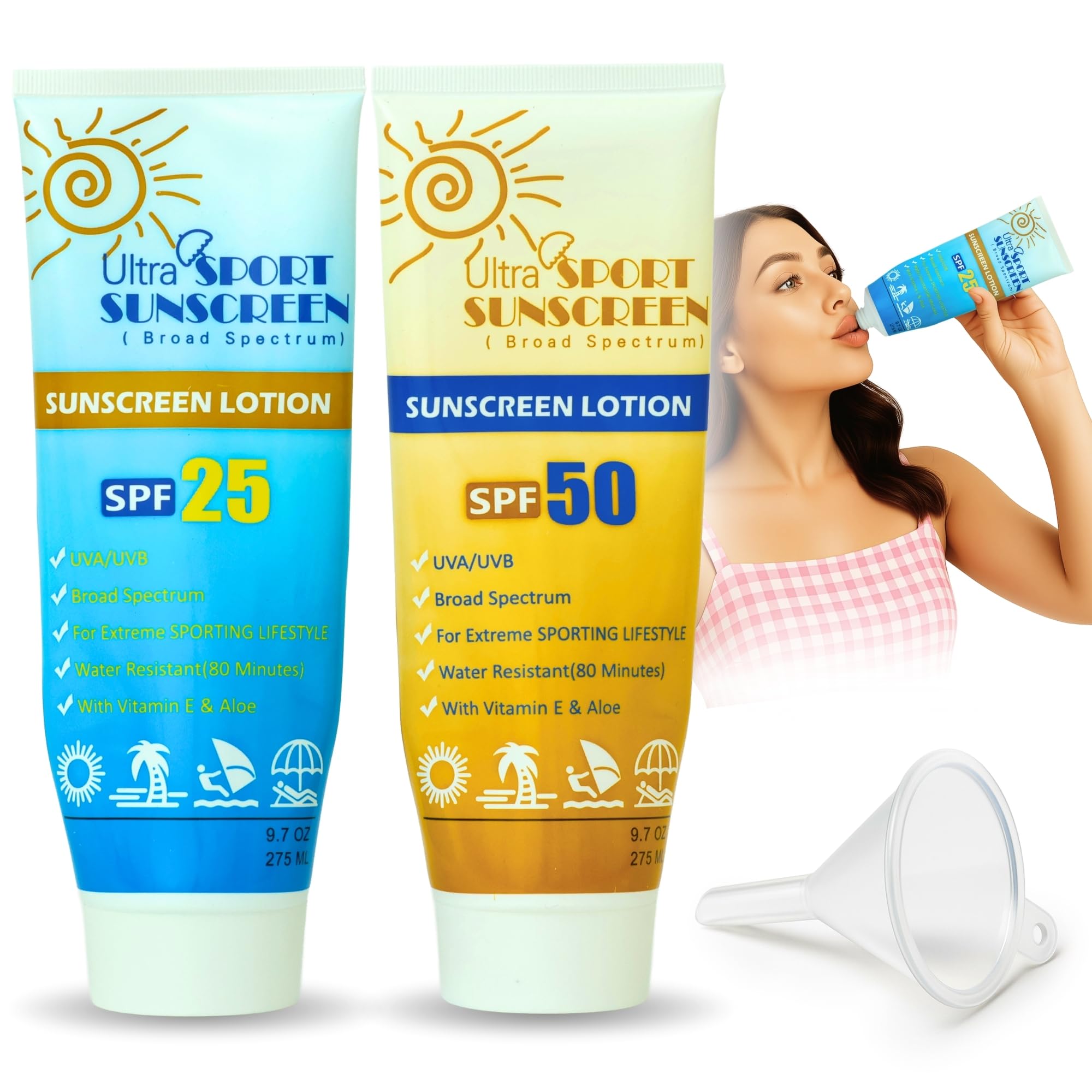 Sunscreen Flask with 0.6 Litre Internal Compartment for Liquids