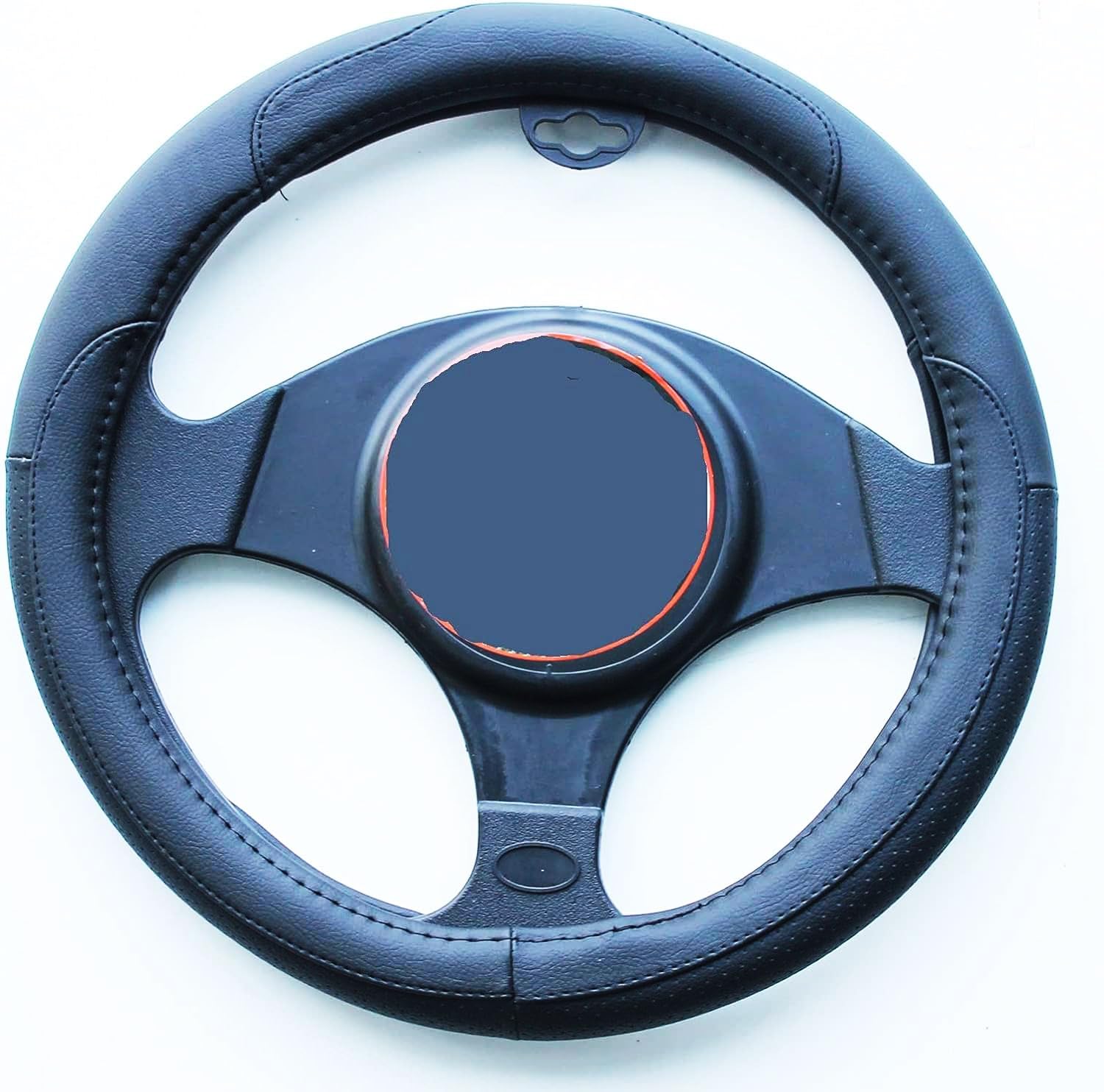 Coprivolante ultra sottile per auto, ultra sottile, in pelle siliconica, antiscivolo, universale, colore: marrone