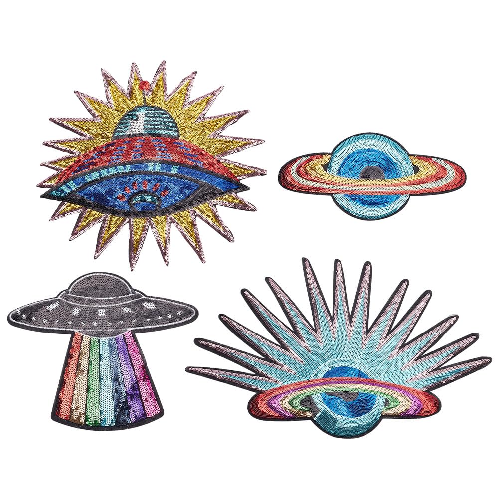 Produktbild von Sternenflotte UFO Planeten Aufbügler/Aufnäher – 3 Zoll (ca. 7,6 Cm)