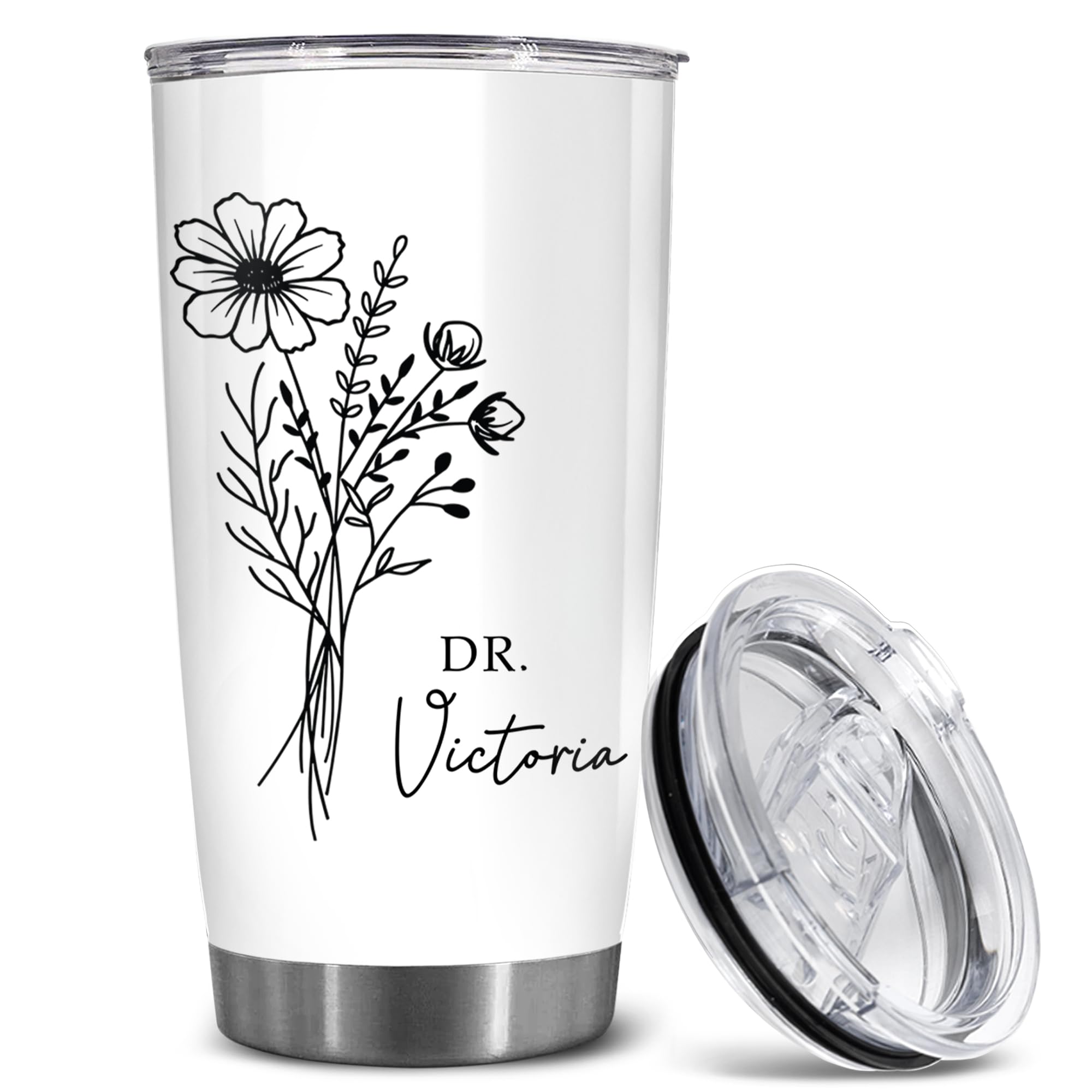 GOFABACO Personalized Dr Tumbler - Graduation Day Gifts - Dr Graduation Gift for Doctor, Doctorate, Future Phd, New Medical Student - Dr Gifts For