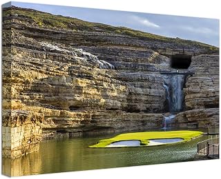 chenchenArt Payne's Valley Golf Course 19th Hole Wall Art for Living Room Bedroom Bathroom Home Decorations Golf Course Picture Poster Canvas Prints Modern Artwork Framed Ready to Hang(24''H x 36''W)