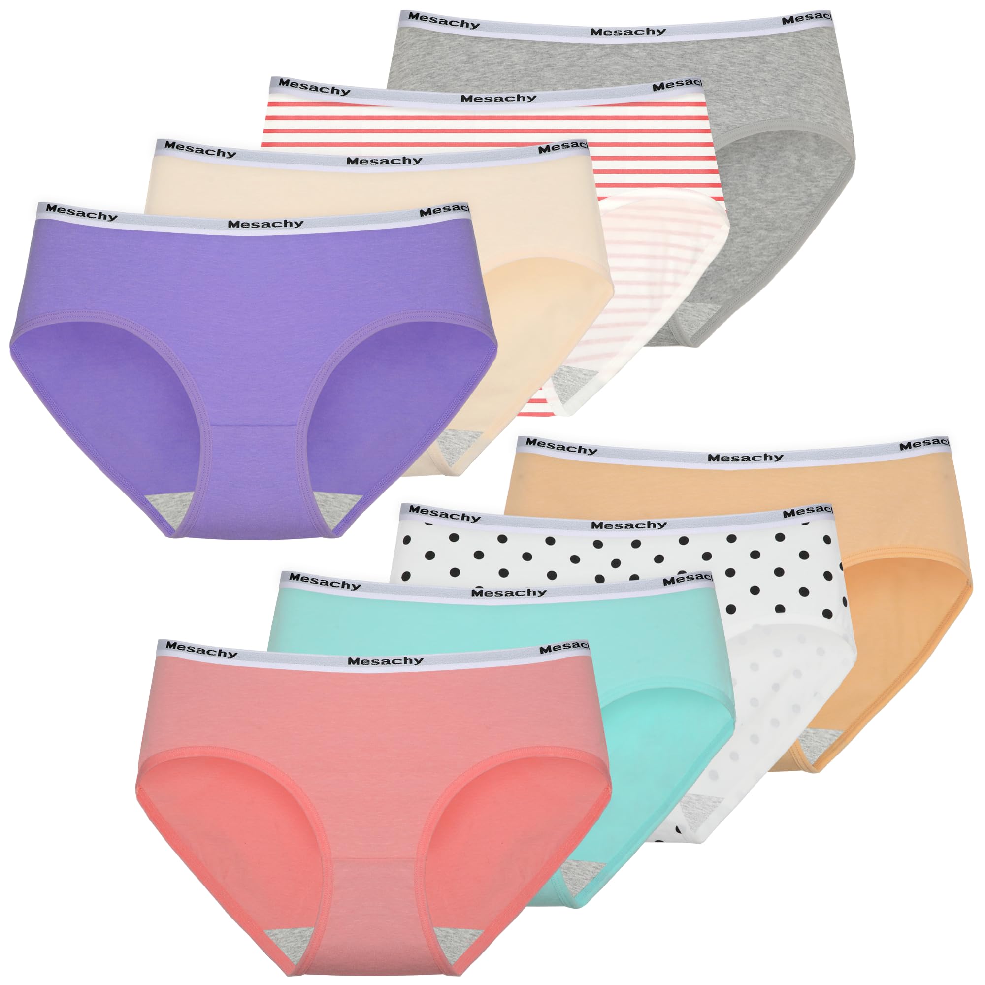 Girls Underwear Cotton Panties for Teens Girl Kids Briefs Pack of 8