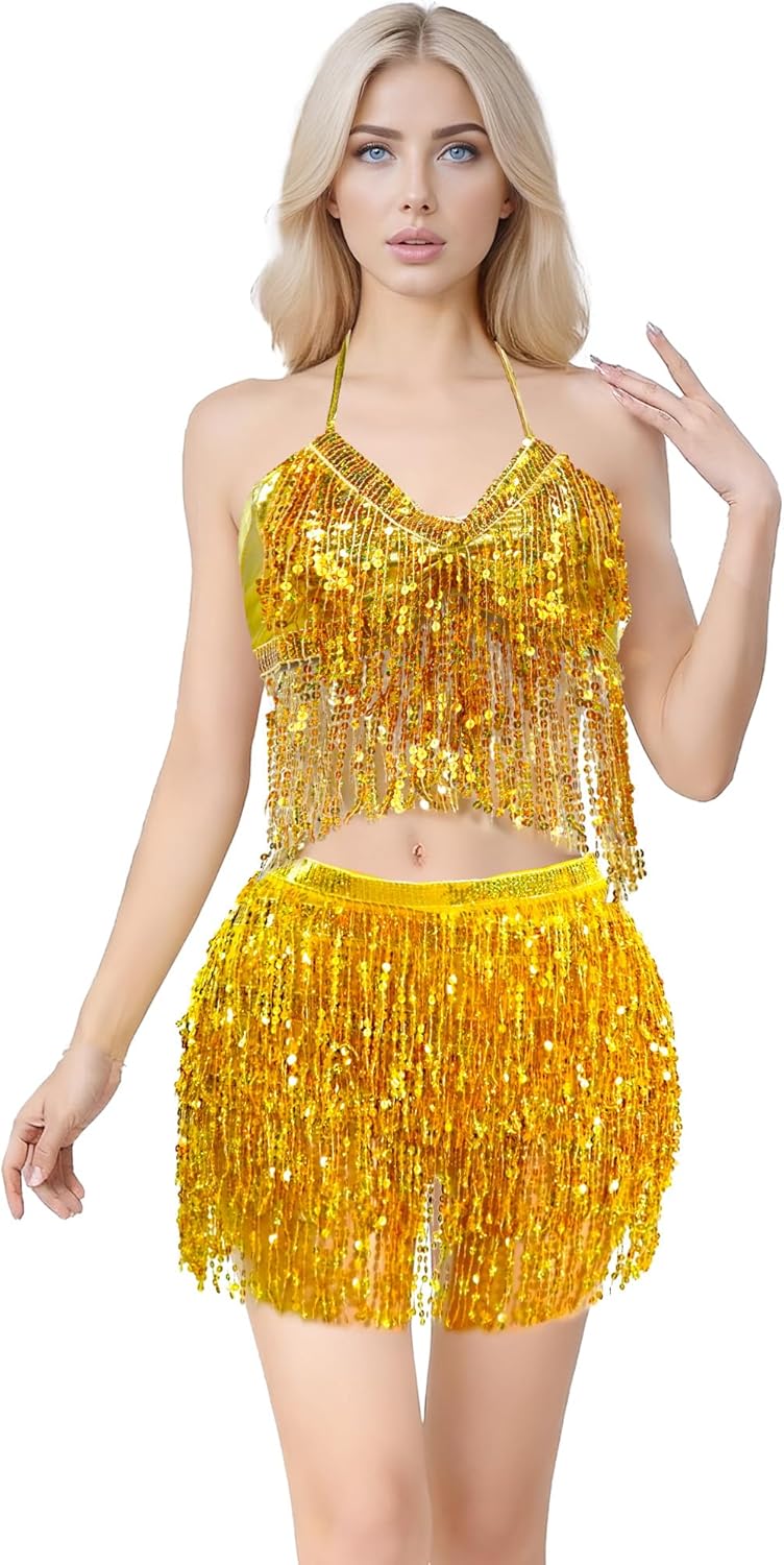 MUNAFIE Electric Music Festival Clothing for Women Carnival Halloween and Cosplay Cheerleader Costume for Women