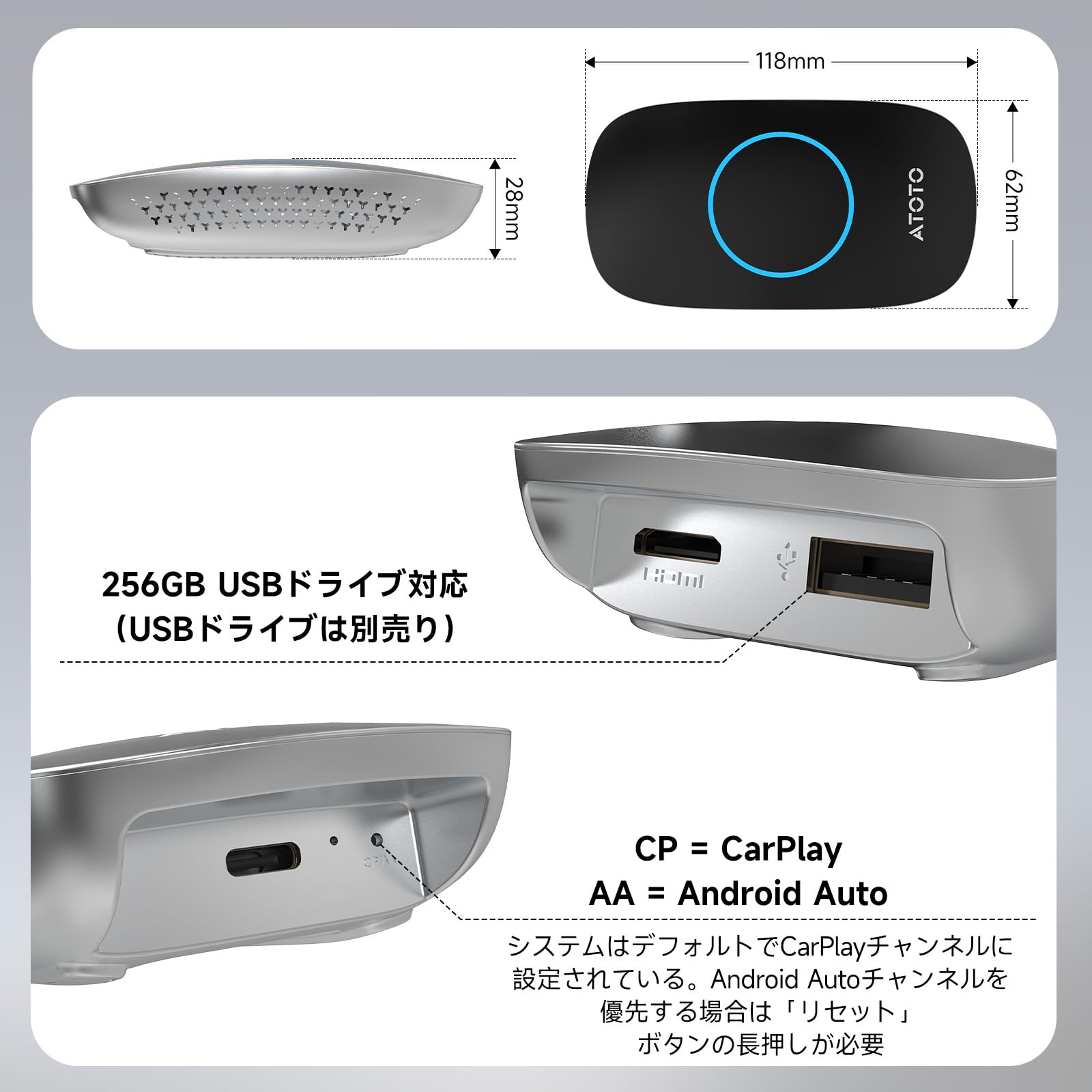 Ai Box CarPlay ワイヤレス/Android Autoワイヤレス Amazon.co.jp: Ai Box カープレイ ai ボックス、CarPlay