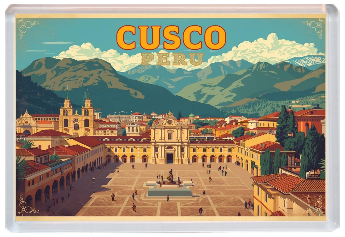 Cusco - Peru - Jumbo Artistic Fridge Magnet 96 x 67mm BBSFHM3380
