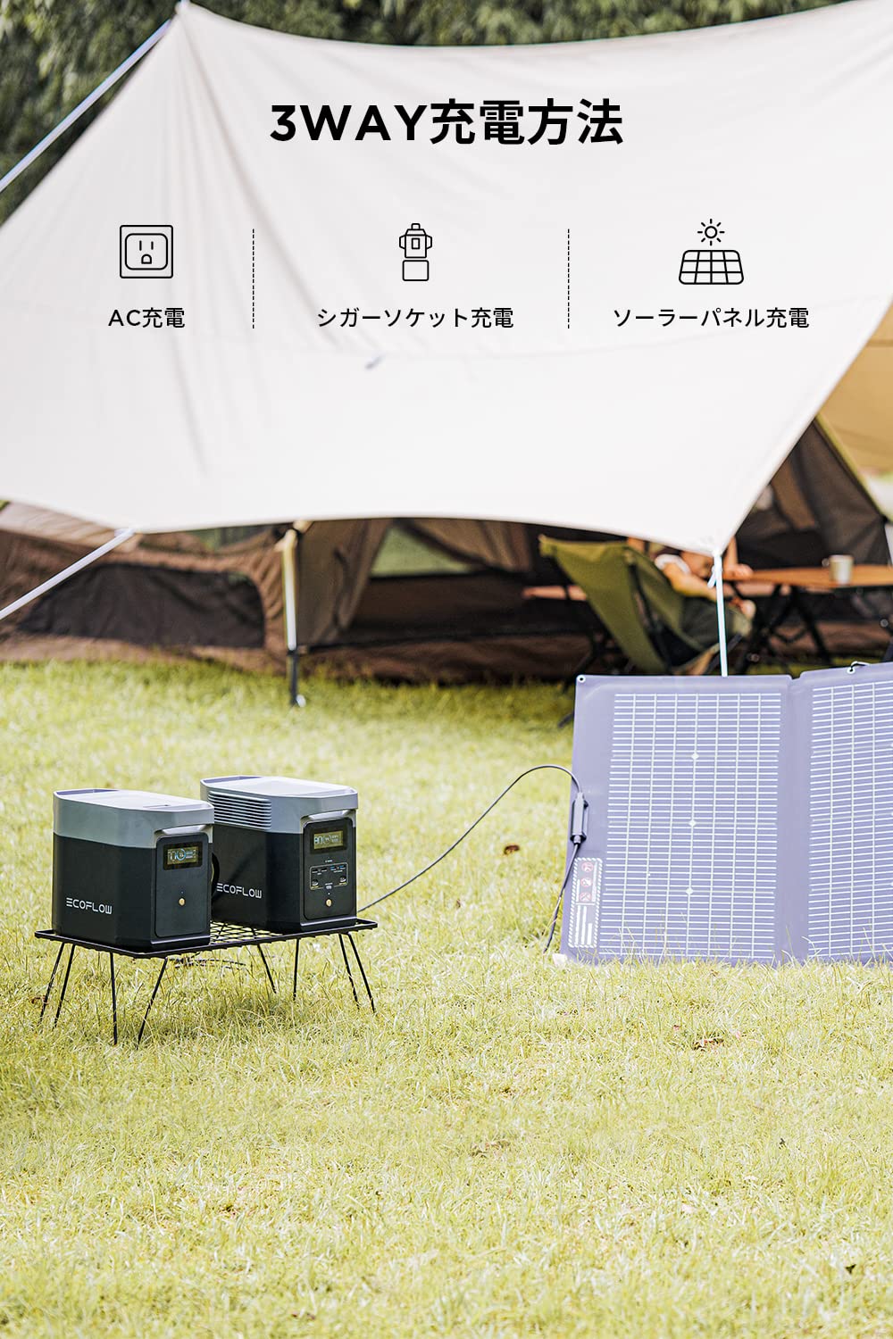 Amazon.co.jp: EcoFlow DELTA 2ポータブル電源+ DELTA 2専用エクストラ