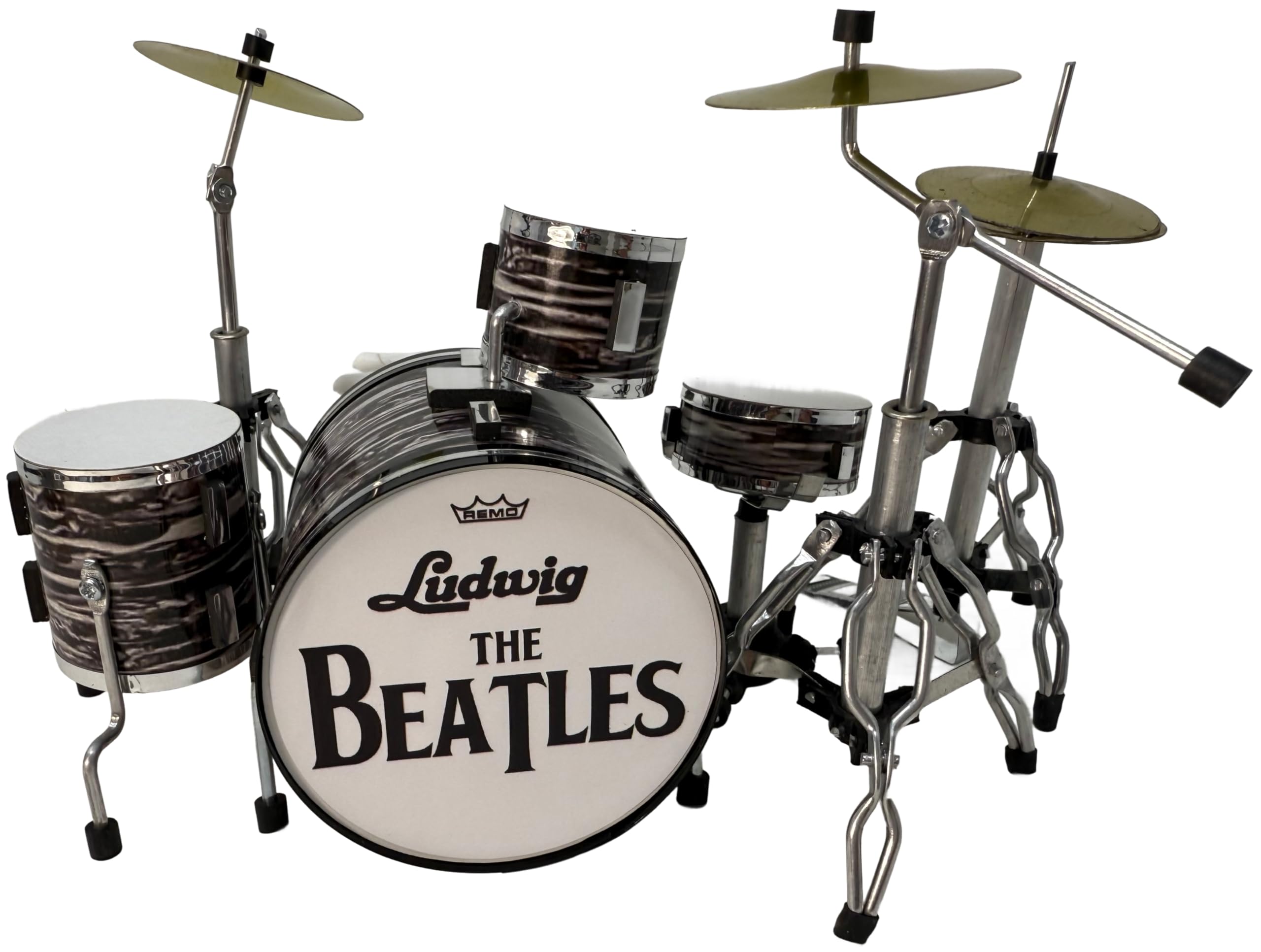 ROCKSTAR - Miniatura Bateria Acustica Black Flow BMD-001 Regalo Musical