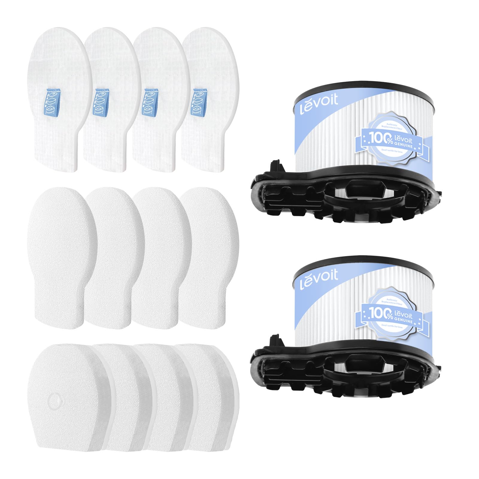 Levoit AERO Vacuum Replacement Filter Set, 4 Pre-Motor, 2 HEPA &amp; 4 Station