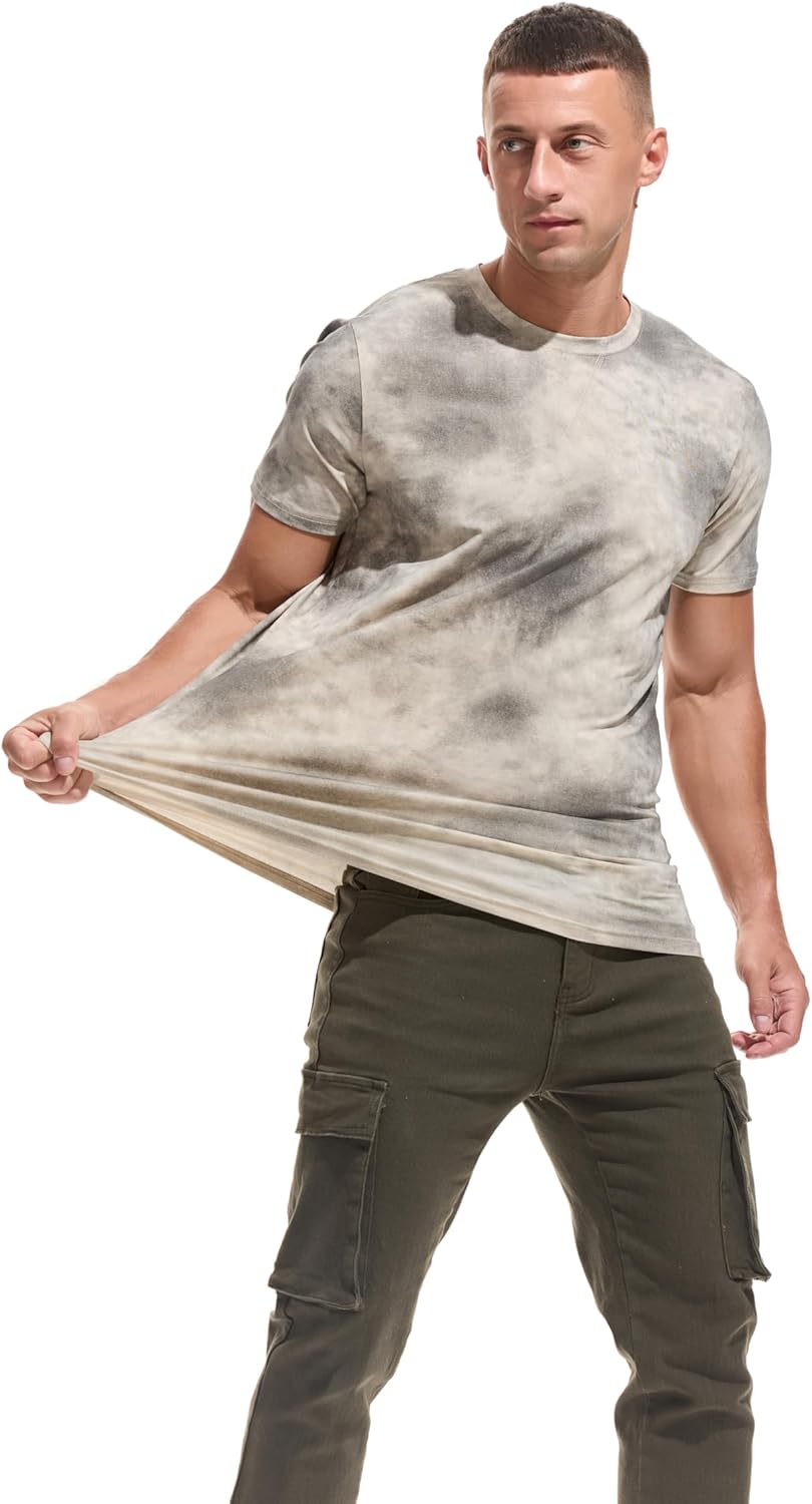 KLIEGOU Men's Graphic T-Shirt 95% Cotton Crew Neck Short Sleeve Tee Soft Stretch Casual Printed Top - Image 5