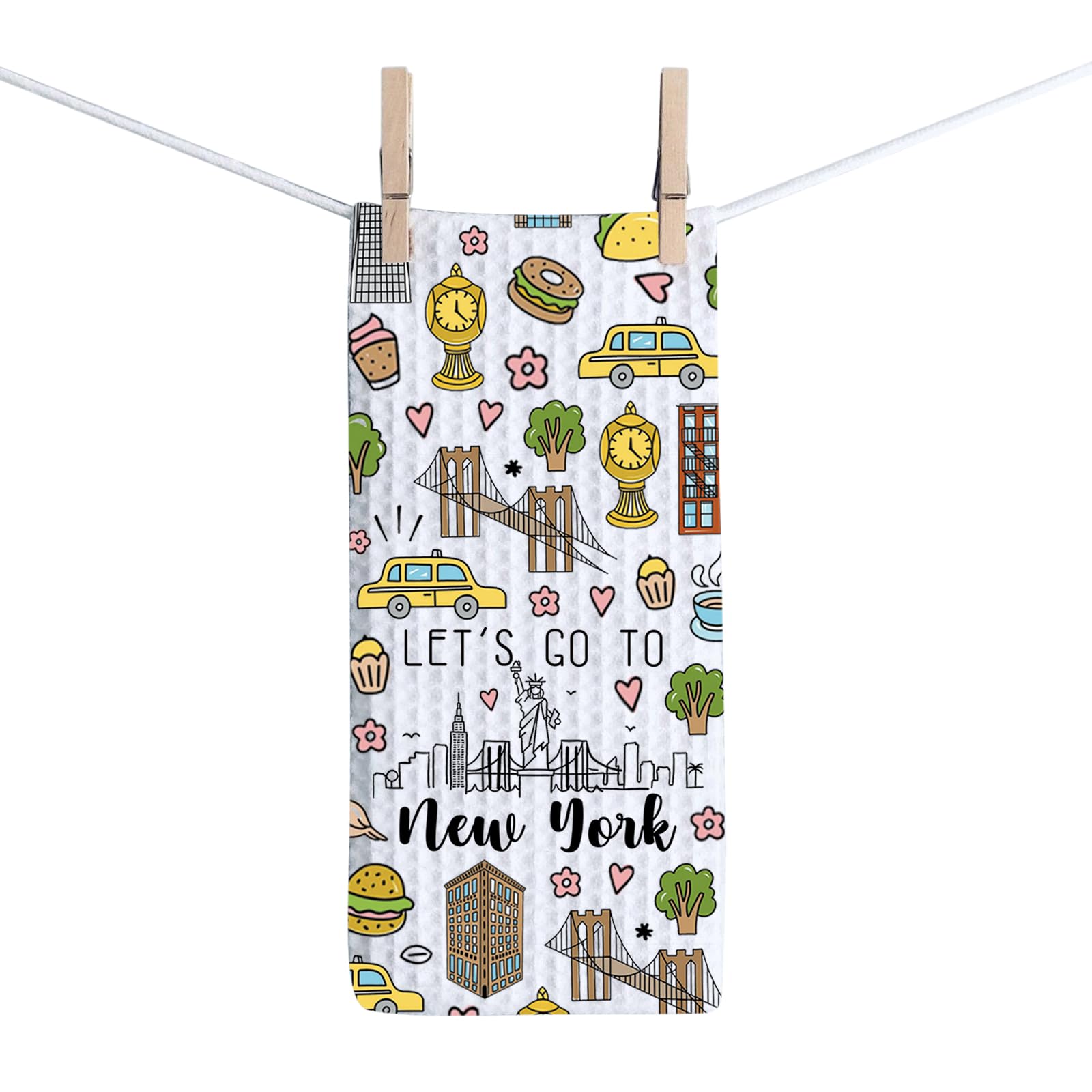 Toalla de cocina de Nueva York BAUNA elimina humedad sin pelusa