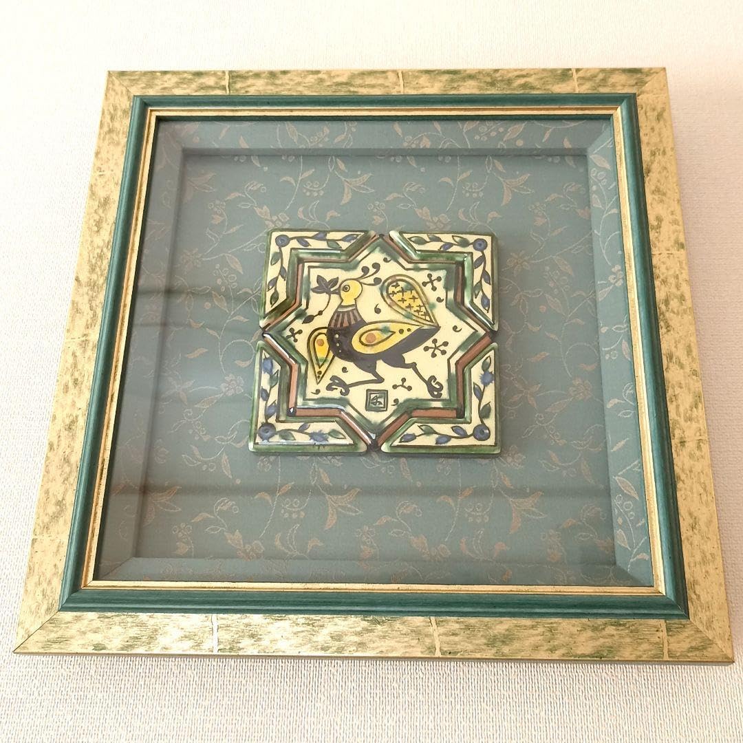 幸兵衛窯　ペルシア色絵　楽姫文陶額 幸兵衛窯 ペルシア色絵 楽姫文陶額 幸兵衛窯 ペルシア色絵 楽姫文