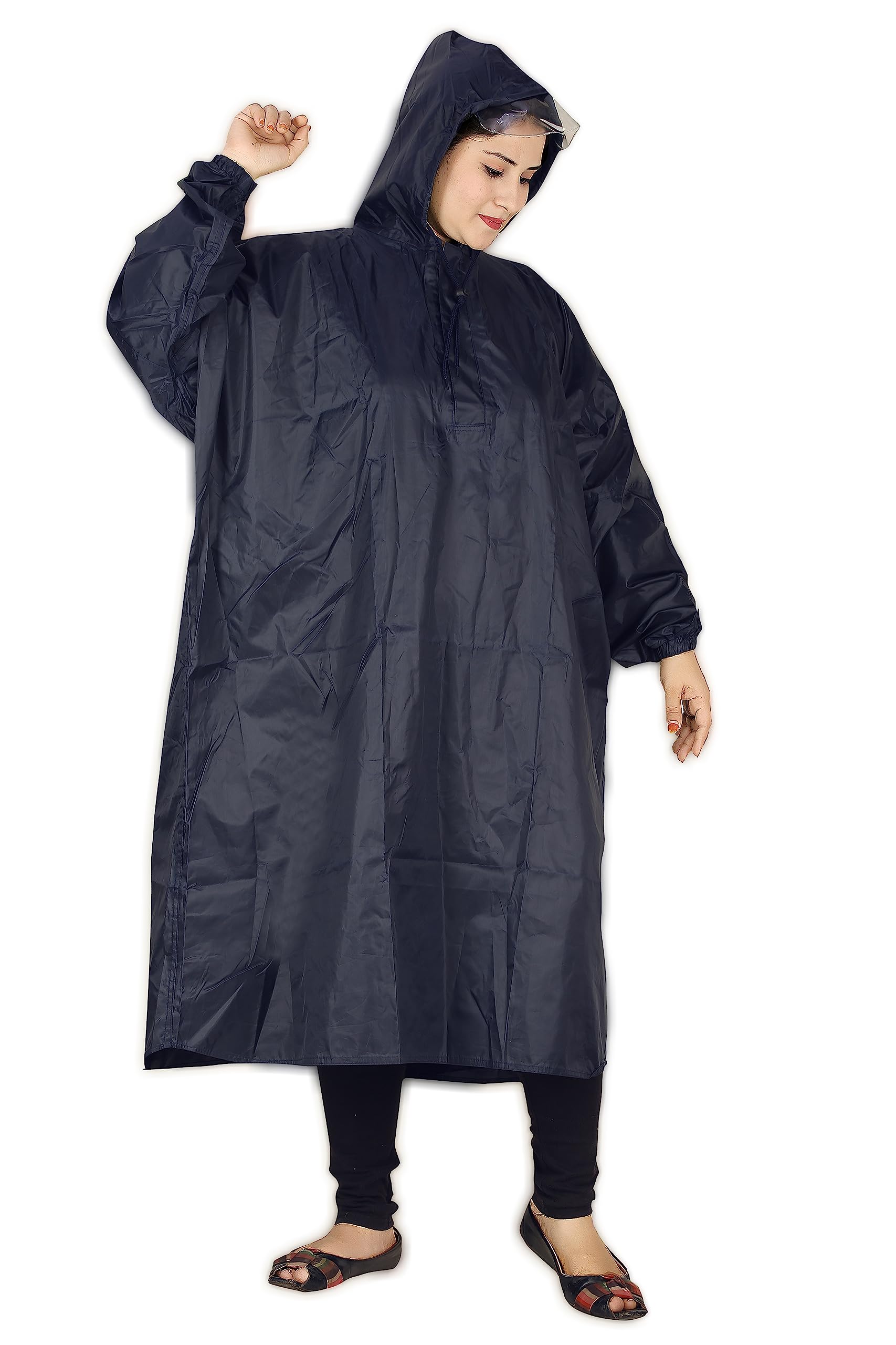 club seventy two Women's Rain Poncho - Stylish and Functional Outerwear for the Rainy Season-picture-0