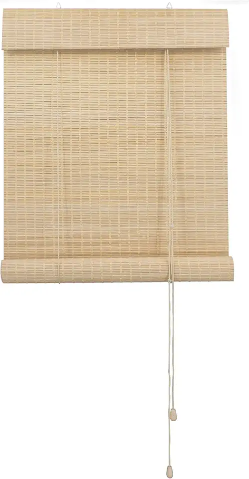 EVOLUX, Persiana Rolo Bambu 160cm x 160cm - Linha Bauhaus cor Fresno