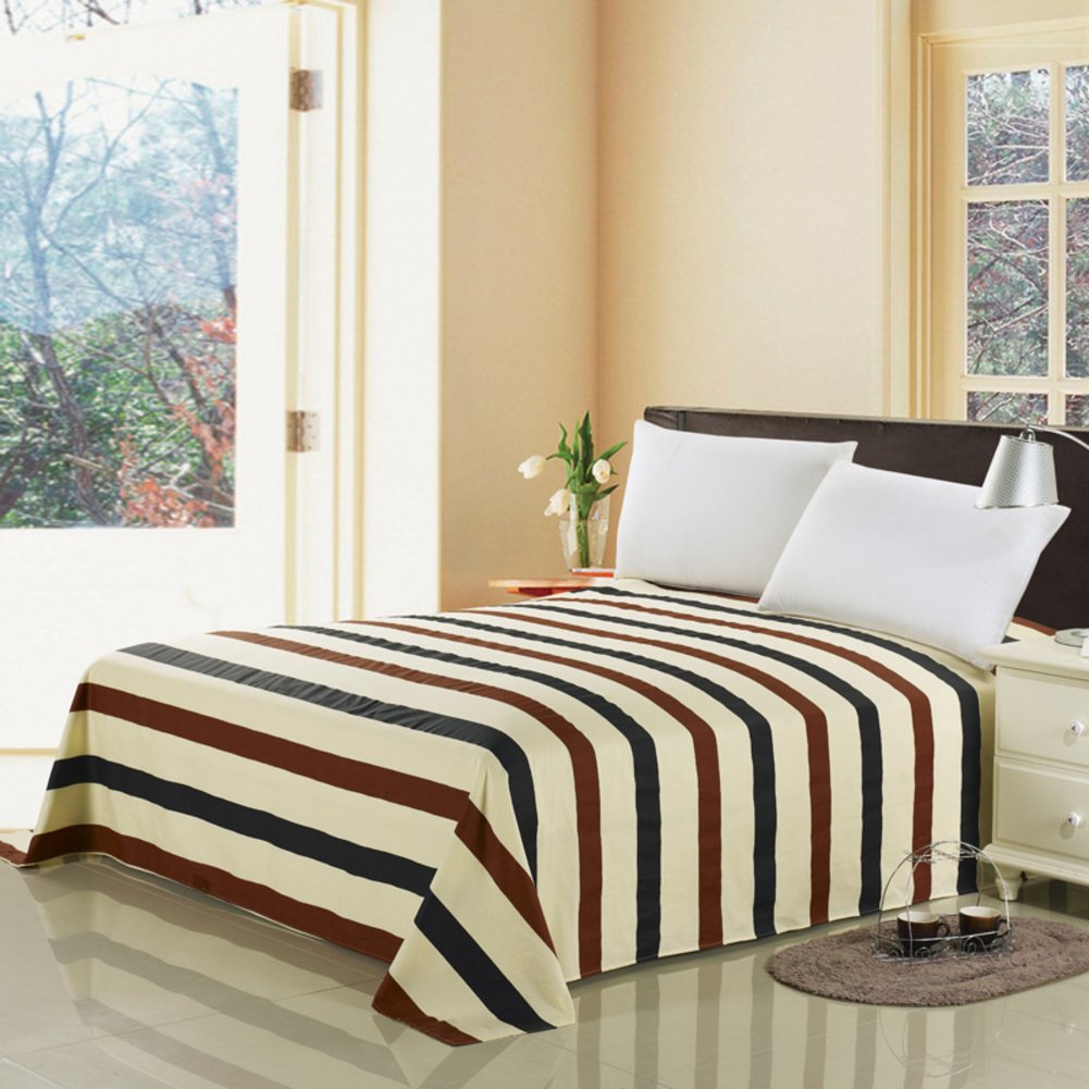 Draps en coton anti-transpiration 230x250cm pour des nuits calmes