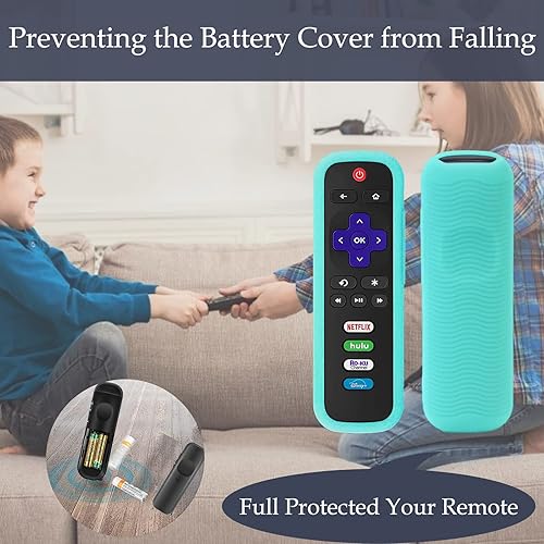 Miniatura 6 de Funda de silicona Roku para control remoto Hisense Roku TV  TCL Roku  Hisense Roku  Westinghouse Roku TV Remote Case con rastreador