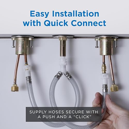 Miniatura 9 de Gerber Fontanería Parma Trim Line Grifo de lavabo generalizado de dos manijas