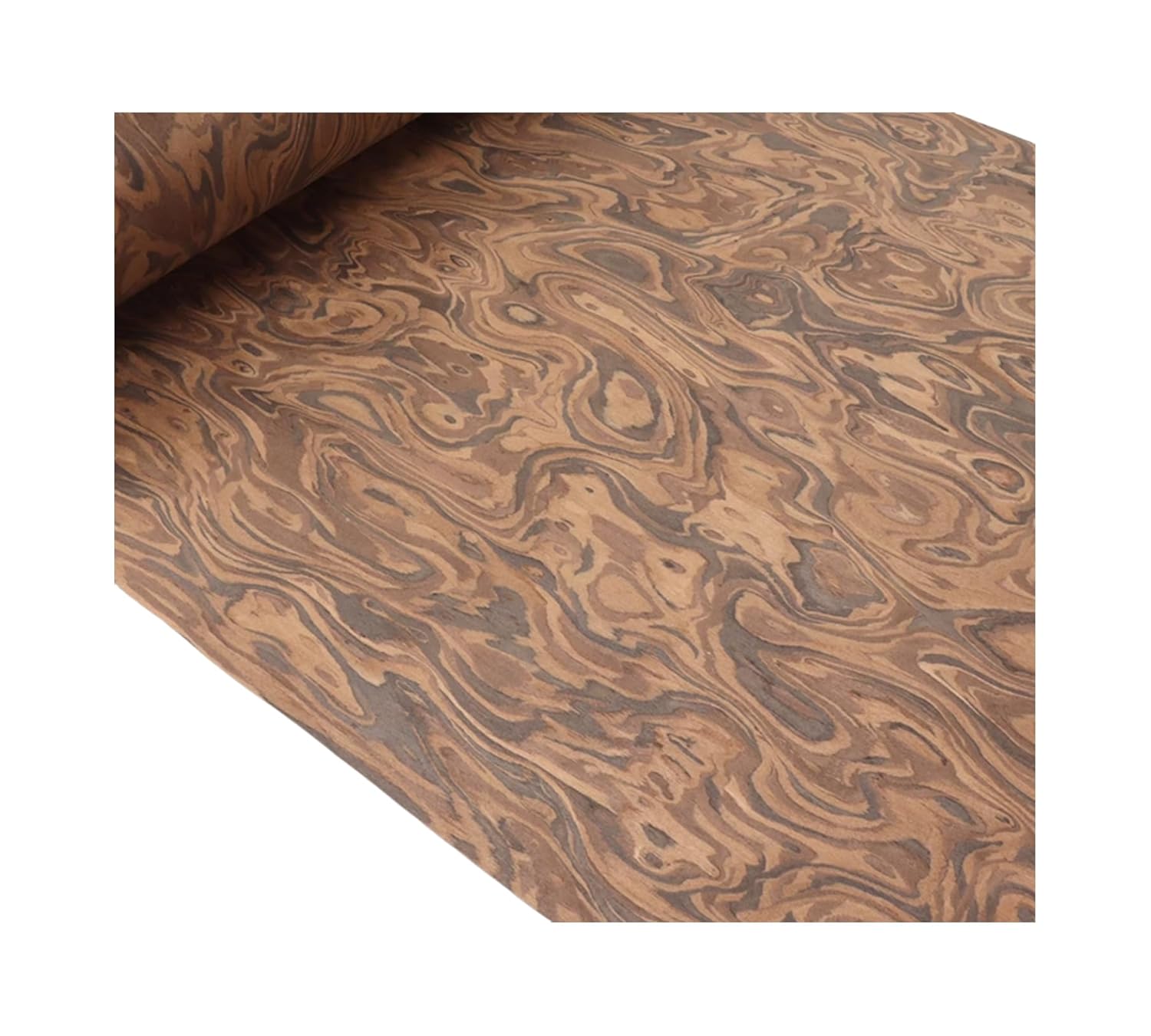 High End Series Black Walnut Irregular tTexture Technology Wood Veneer 98x20.8inch(2.5x0.53meter)- DIY Handmade Aspect for Customization, Upgrade Your Home Aesthetics