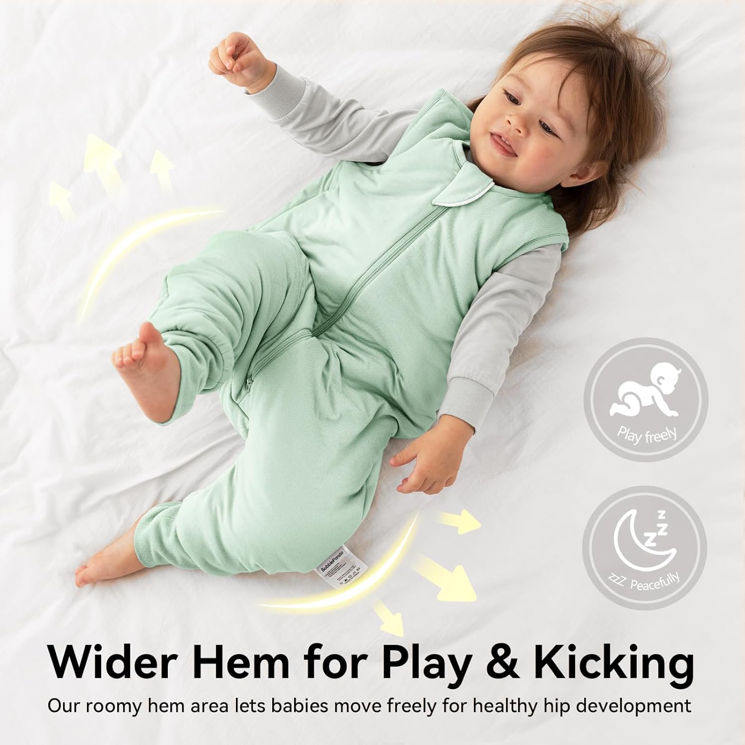 Rayon Made from Bamboo Sleep Sack with Feet Baby Sleep Sack with Legs - Image 5