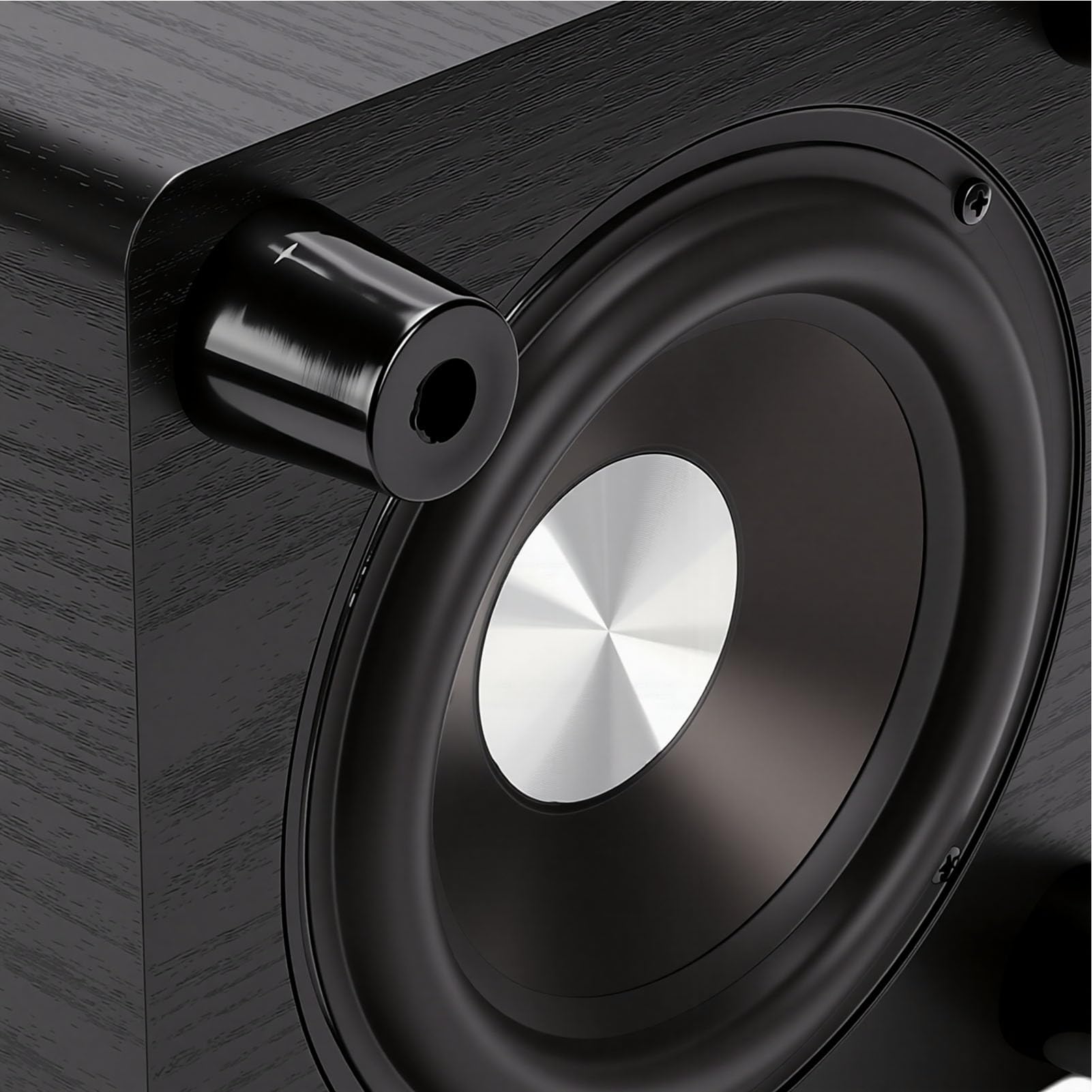 Asixxsix Subwoofer Passivo da 6,5 ​​pollici, Suono Potente, Bassi Pesanti, Potenza 100 W, Cabinet in MDF, Base Rialzata, Altoparlante Passivo per Audio da Studio Home Theater, Feste