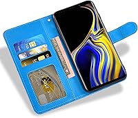 Vista 4 de Asuwish Funda de teléfono para Samsung Galaxy Note 9 con protector de pantalla de vidrio templado y cubierta de cartera de encaje, soporte
