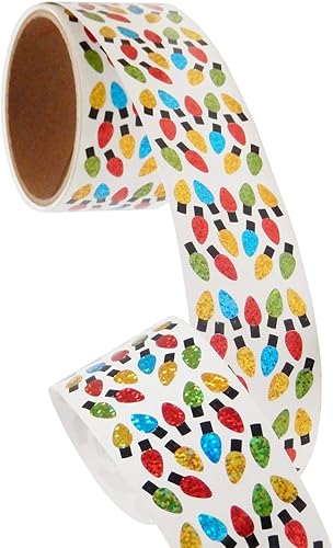 Miniatura 10 de Rollo de calcomanías prismáticas a granel, mini granjero (100 repeticiones)