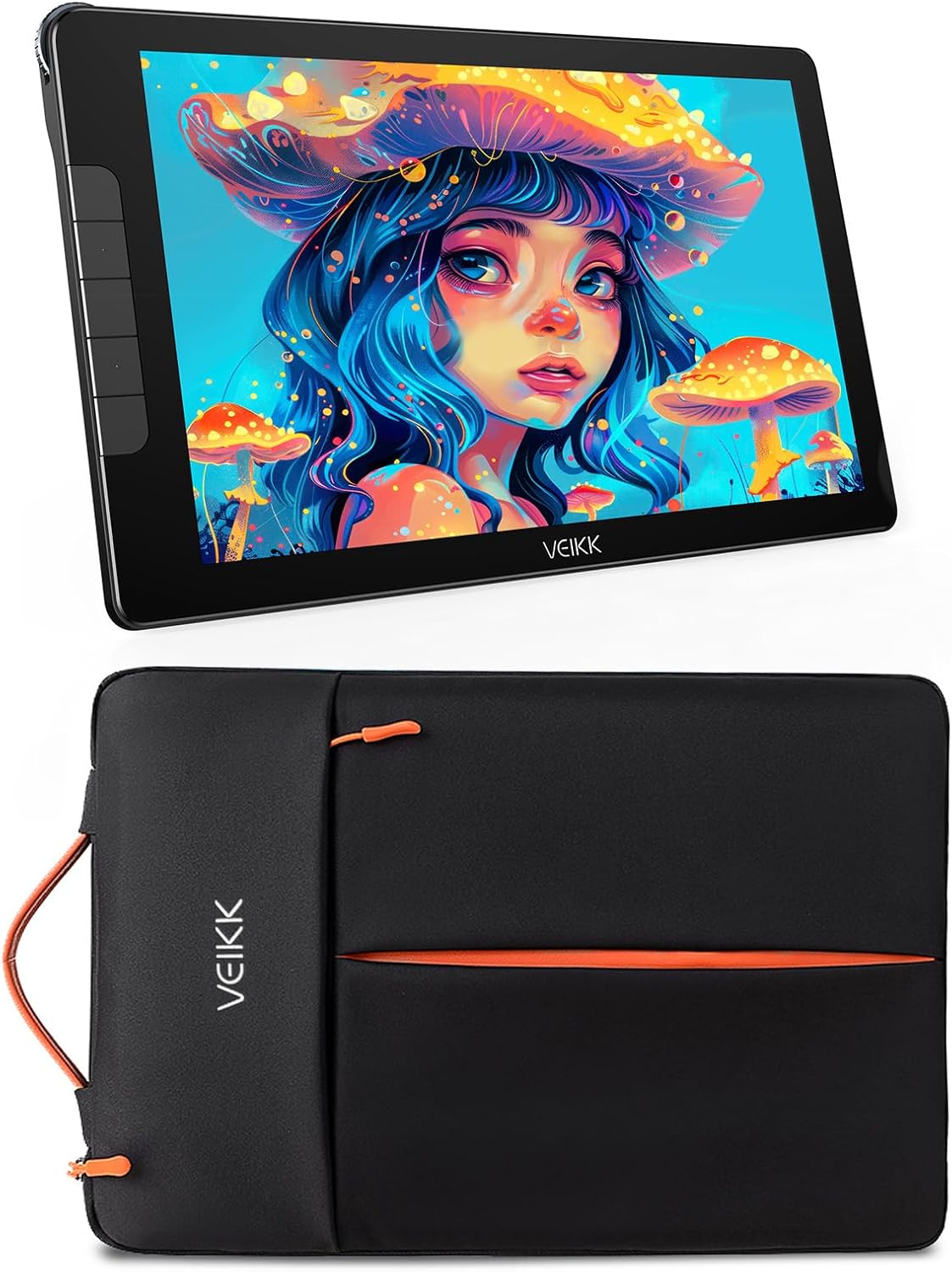 VEIKK Studio 16 15.6 Inch Drawing Tablet with Screen and Drawing Tablet Waterproof Sleeve Case