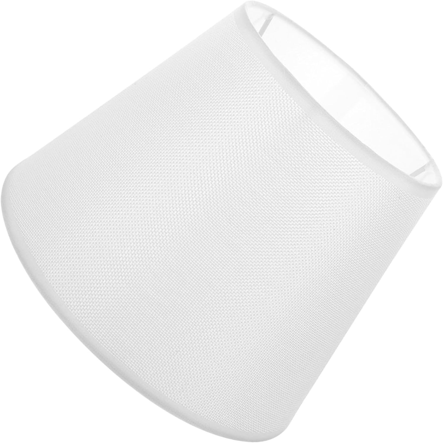 Decorative Cloth Lampshade Cover for Table Lamp Elegant Fabric Light Shade Easy to Install Nightstand Lamp Accessory for Bedroom and Living Room Ivory White