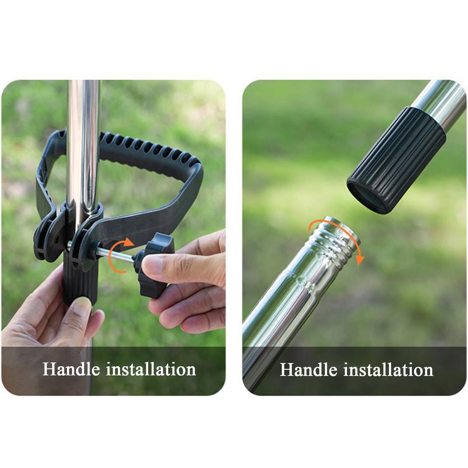 Rastrillo Metálico Escarificador Herramienta Ajustable Ergonómica Para | Rastrillo Jardín Mango Largo Para Jardín Césped Arbustos Residuos Agujas Pino Exterior Limpieza