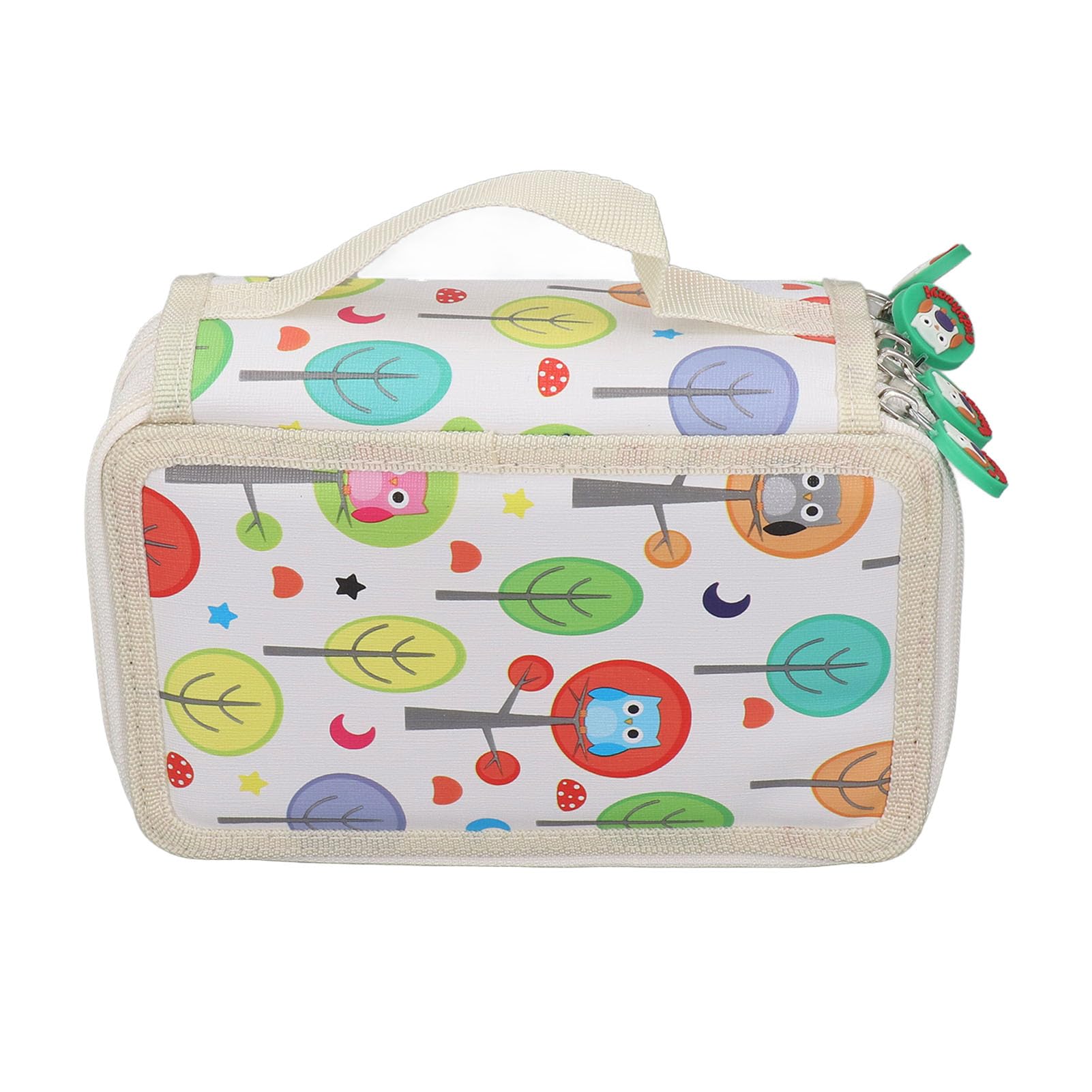 Wakects Astuccio Colorato Astuccio Grande in Pelle PU Portapenne Pieghevole di Grande capacità con Cerniera e Design a Forma di Cartone Animato per Artisti Studenti Conservazione di Disegni in Aula