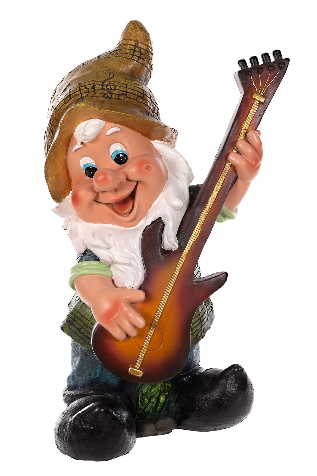 Gnomo Da Giardino Grande Con Cappella, Statuetta Dipinta A Mano 46 Cm - Birendy, Decorazione Per Esterno E Interno