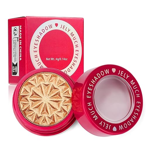 Champagne Gold Cream Eyeshadow, Soft Shimmer Putty Eyeshadow, Highly Pigmented