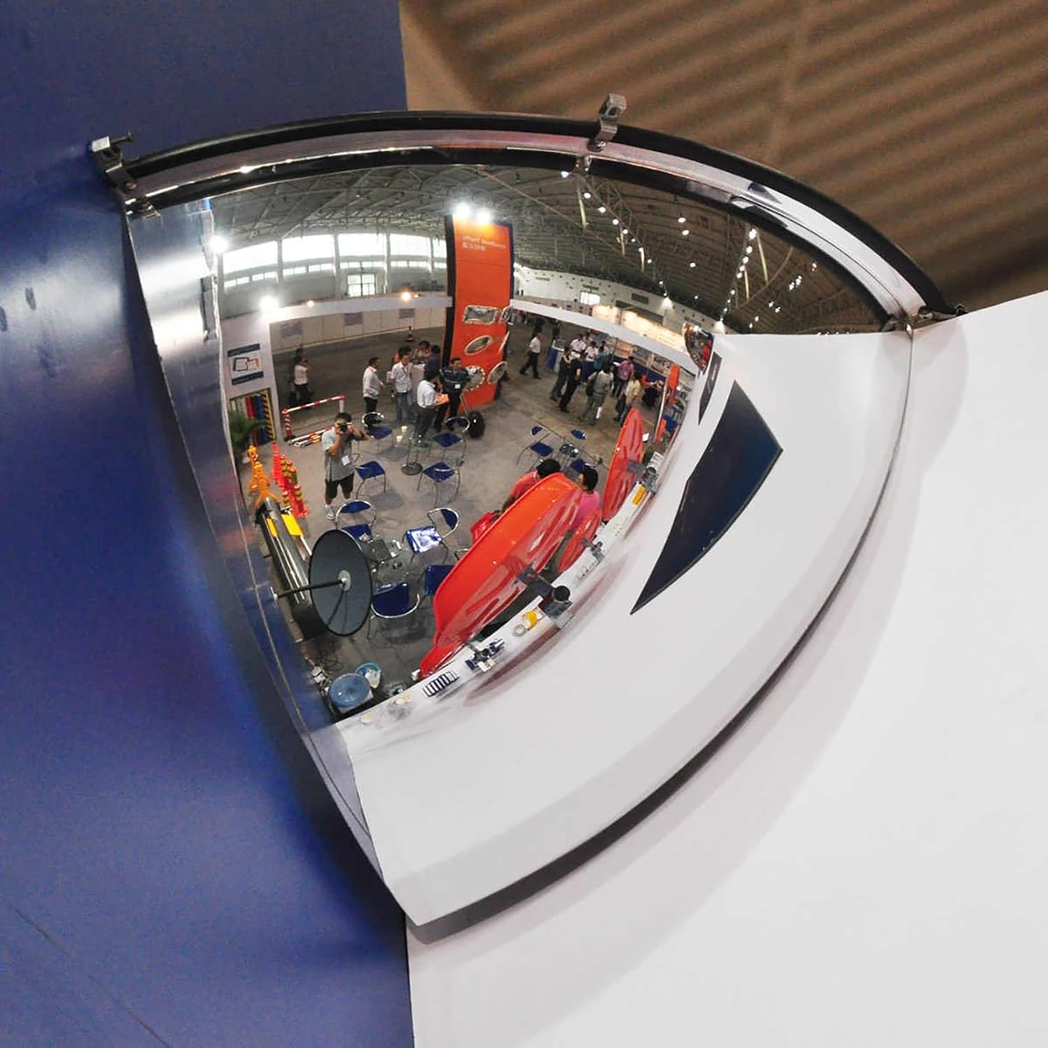 Acrylic Mirror Convex Mirror 9", Garage Safety or Store and Office Security, Eliminate Blind Spots Indoor, Corner Mirror Safety Mirror(23cm/9in)