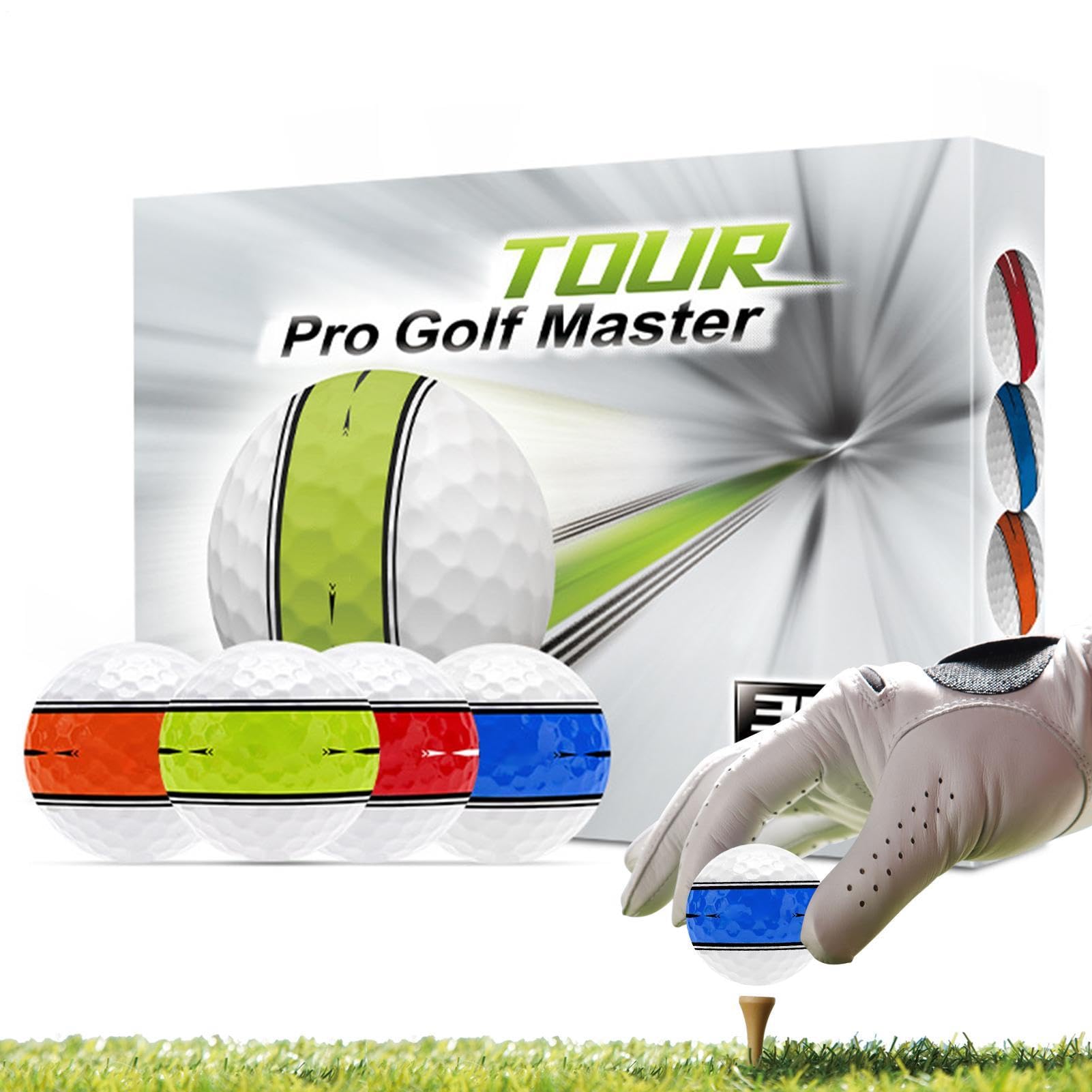 Golf-Übungsball – Airflow-Trainingsset, hohles Kunststoff-Design, Indoor-Putting-Green-Hinterhof-Swing-Bohrer-Set | Outdoor-Fähigkeitsverbesserung, Sport-Übungspaket, Freizeit-Spielset, tragbar