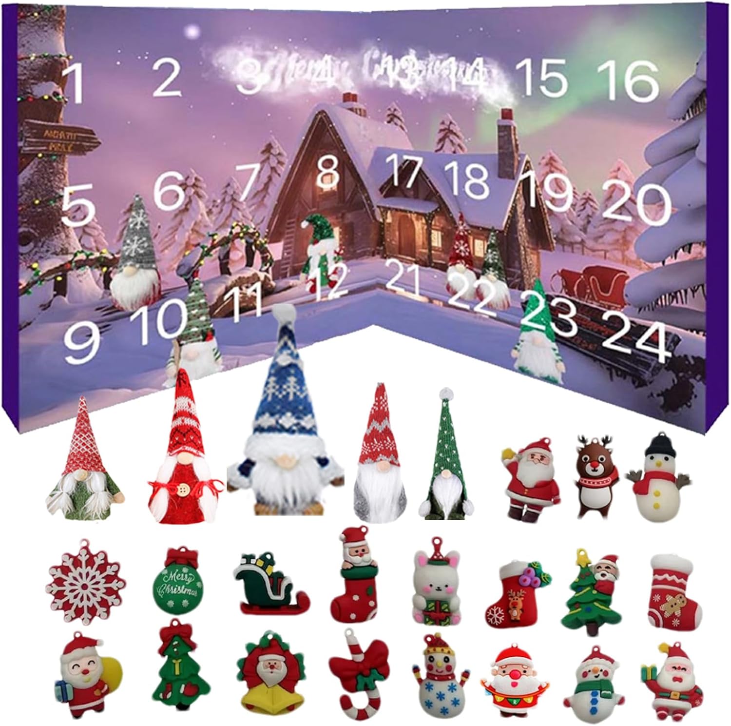 Christmas Gnome Advent Calendar 2024, 2024 Xmas Countdown