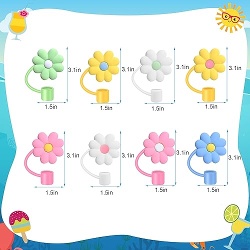 Miniatura 3 de Stanley Cup - 8 tapas de popote grande de 0.4 pulgadas0.394 in de diámetro, para copa Stanley de 30 y 40 onzas, accesorios para popotes de silicona