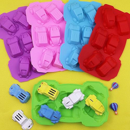 Miniatura 7 de 3 moldes de silicona para caramelos de chocolate para automóvil, molde de gelatina de gomita, mini molde para hornear pastel, molde para derretir