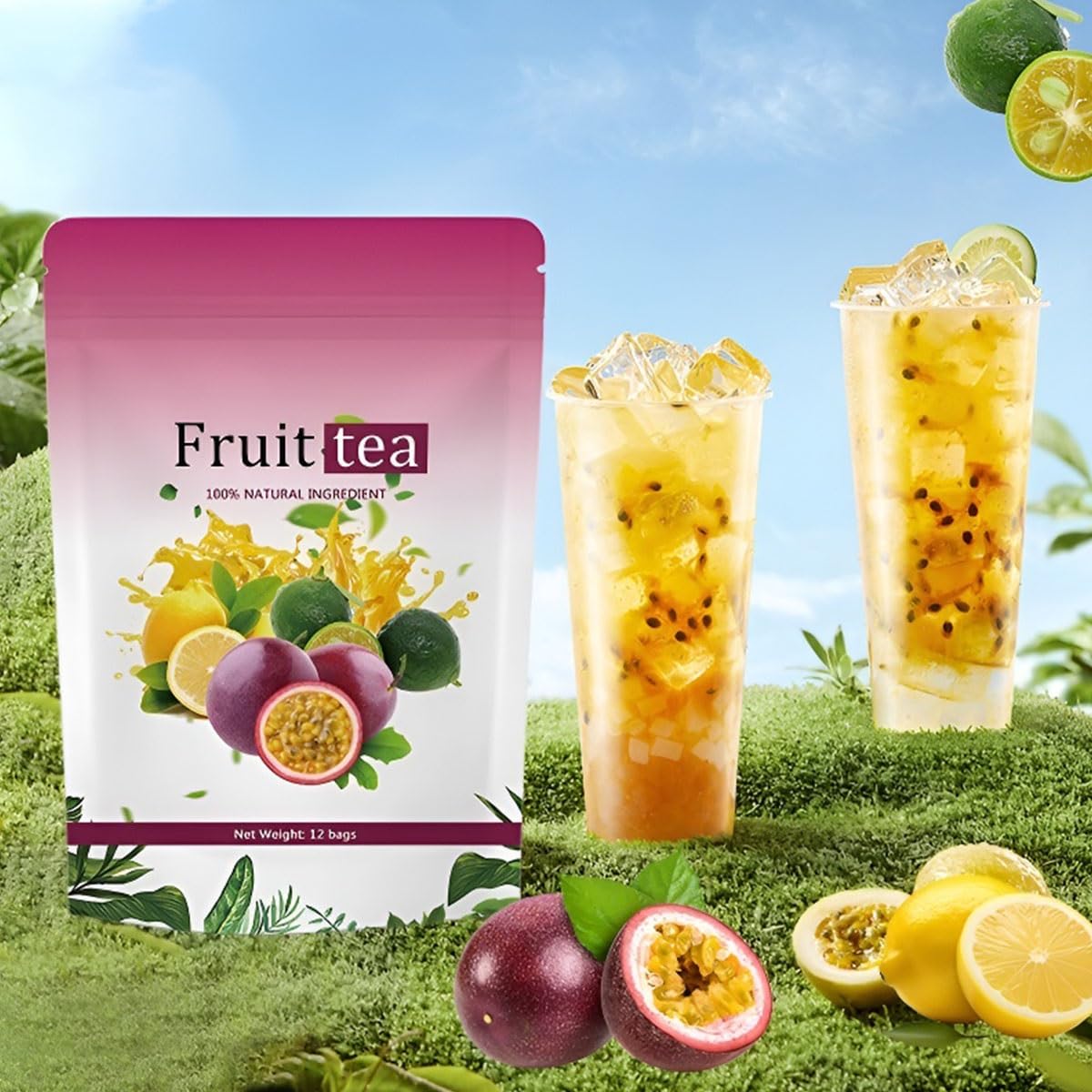 Naturalne Torebki Z Herbatą Różaną – Ziołowa Mieszanka Z Miąższu Owoców, Odżywiająca I Relaksująca Skórę(3PCS)