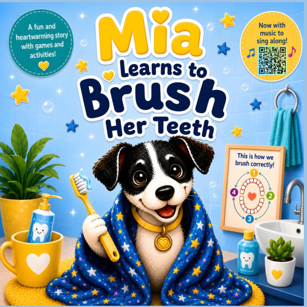 Mia Learns to Brush Her Teeth: A Playful Journey to Healthy Little Teeth (Mia’s Teeth)