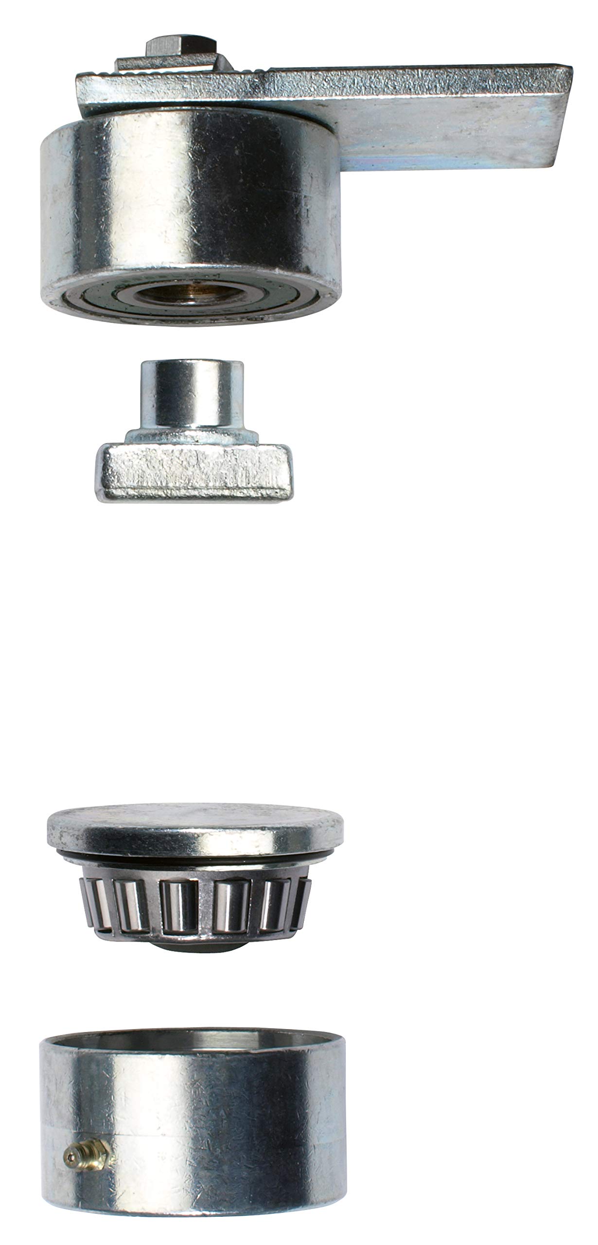 Alberts Steel 419462 Gate Hinge | With Conical Roller Bearing | Electrogalvanised Blue | Outer Ø 50 Mm