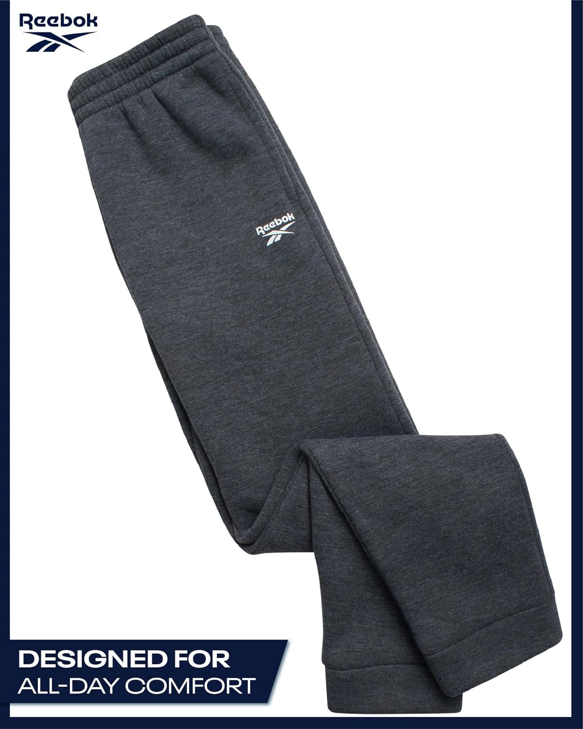 Reebok Boys Sweatsuit Set - 2 Piece Athletic Joggers Set with Fleece Pullover Hoodie Sweatshirt and Active Boys Sweatpants - Image 5