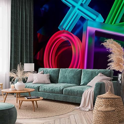 Miniatura 2 de artgeist Mural de pared para jugadores de 96 x 69 pulgadas  Papel tapiz autoadhesivo removible de gran tamaño para decoración de pared, diseño de