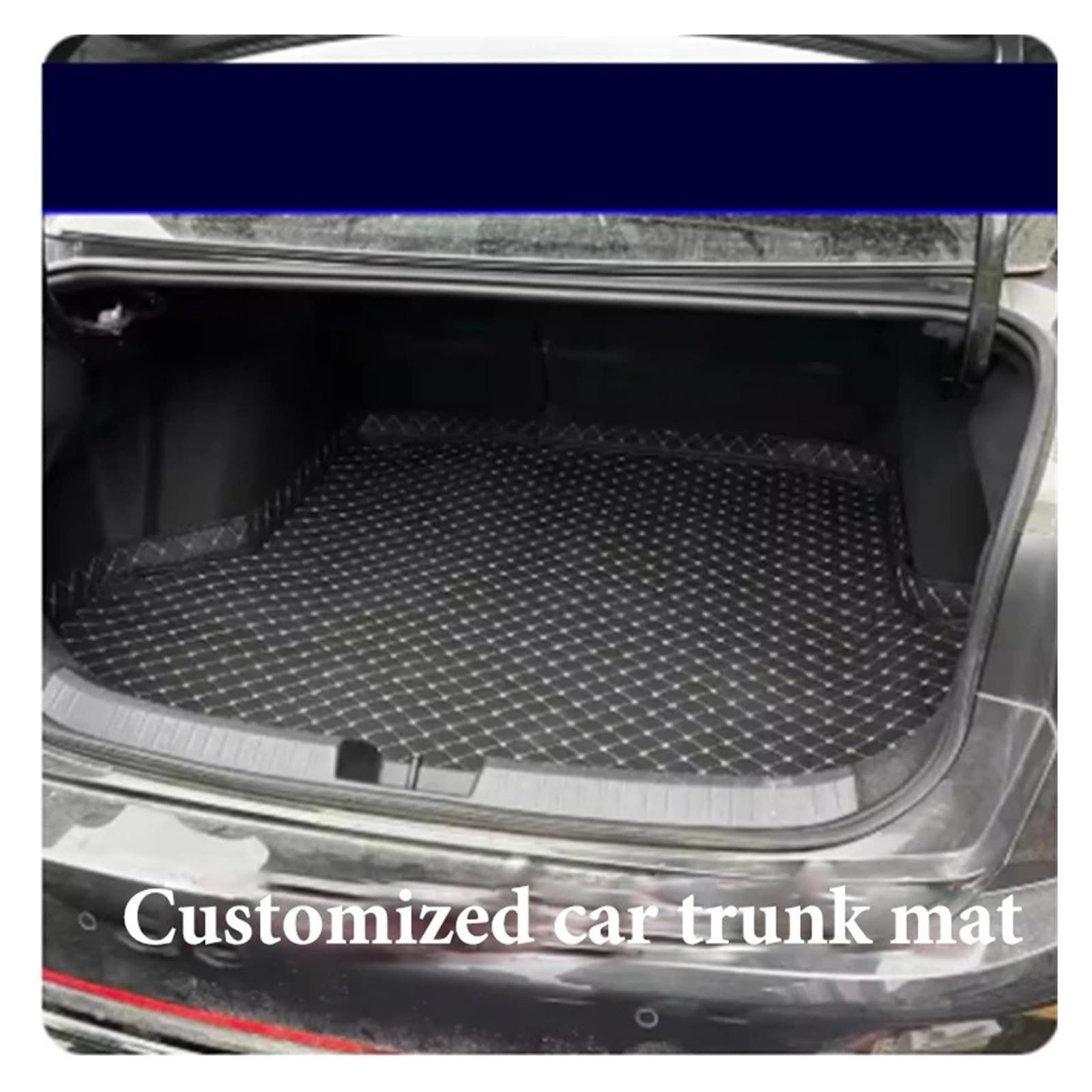 Kofferraumwanne Für Maserati Für Ghibli 2014 2015 2016 2017 2018 2019 2020 Kofferraum Matte Cargo-Liner Teppich Innen Zubehör Abdeckung Schutzfrachtmatte(Brown)