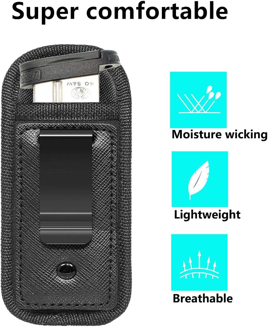 TACwolf New 2pc Universal Magazine Holster IWB 9mm .40 .45 Mag Holster for Glock 19 43 17 Sig 1911 S&W M&P Fits 7 10 15 Round Clips Gun Ammunition Holster Pouch : Sports & Outdoors