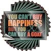 Hardhat Stickers and Decals You Can't Buy Happiness But Can A Goat Funny Sticker 10 Pcs Funny Home Decor Car Accessories(6X9CM)