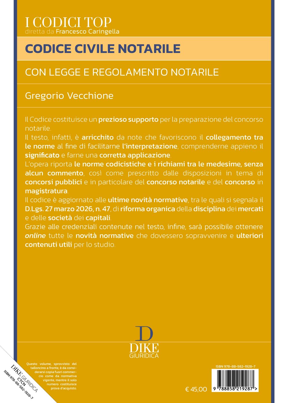 Codice Civile Notarile Top 2026. Con Aggiornamento codice online. Con Estensione online