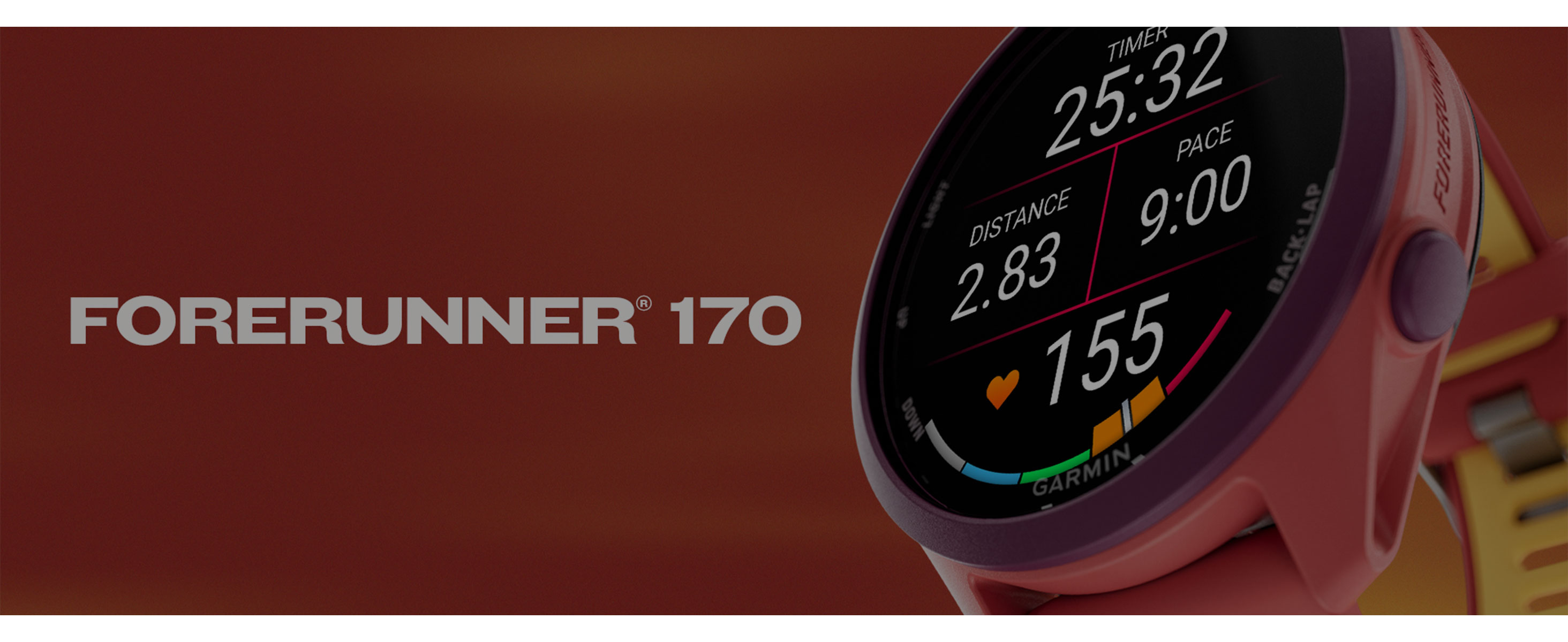 Amazon.com: Garmin Forerunner® 170 Music, 43mm, Black/Amp Yellow
