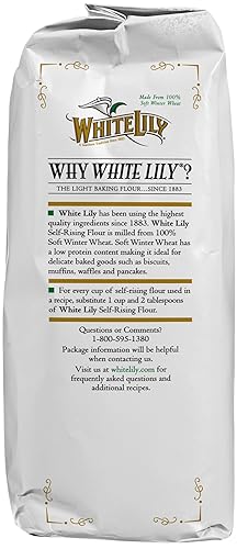 Miniatura 9 de White Lily Harina presecada enriquecida blanqueada autosticante, 32 onzas