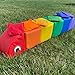 Children's Factory Baby Inchworm Sit Me Up Floor Seat, Primary CF321-902, Indoor Play Equipment, Toddler Ride On Learning Toys for Daycare or Playroom, Small, Rainbow
