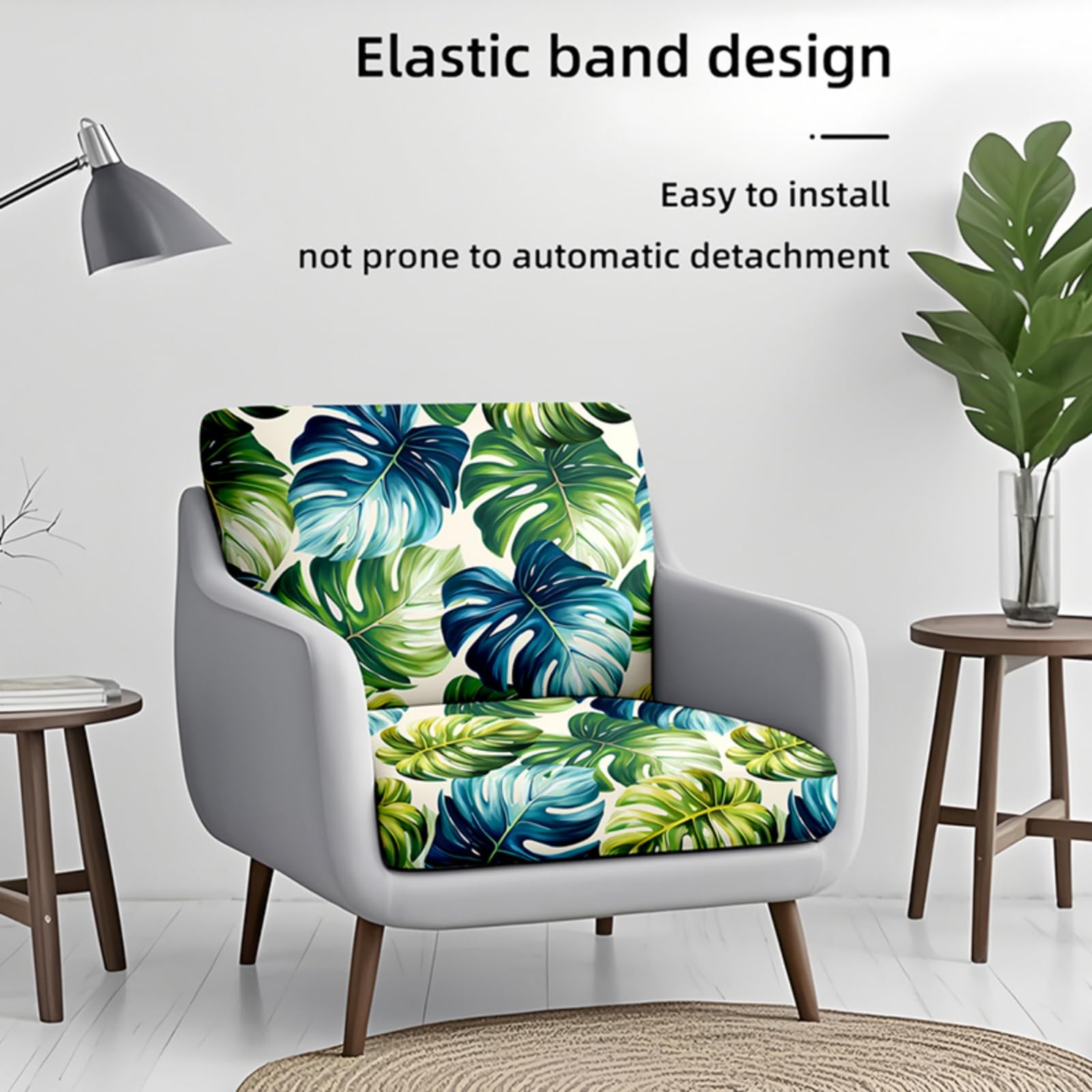 Morbuy Stampa 3D Copricuscini da Esterno per Sedute in Rattan, Copricuscini Divanetto da Esterno Sfoderabili Federe per Cuscino Impermeabile per Giardino e Patio (8 Pezzi,Fiori dorati)