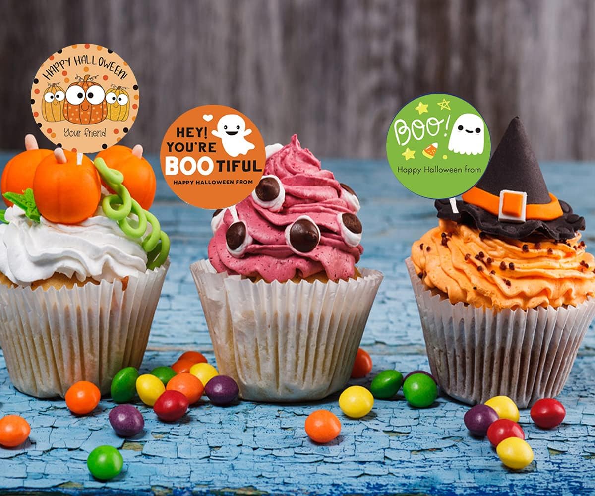 10 Sheets Halloween Stickers for Kids with 12 Kinds Different Design Seal for Envelope Party Gifts Baking Candy Gift Box Business Decoration (120pcs) - Image 6